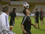 El jugador del Bayern M&uacute;nich Franck Ribery se ejercita en un entrenamiento.