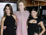 Pen&eacute;lope Cruz, Nicole Kidman y Fergie durante la presentaci&oacute;n en Los Angeles del musical 'Nine'.