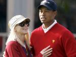 Tiger Woods y su mujer, la modelo sueca Elin Nordegren.