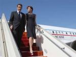Nicolas Sarkozy y Carla Bruni, amorosos.
