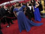 Gabourey Sidibe en la alfombra roja de los Oscar.