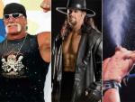 De izda a dcha: Hulk Hogan, El Enterrador, Triple H y El &Uacute;ltimo Guerrero.