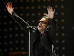 Bono, el l&iacute;der de U2, en un concierto de la gira 360&ordm;.