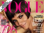 La actriz de 43 a&ntilde;os Halle Berry en la portada de Vogue del pr&oacute;ximo n&uacute;mero.