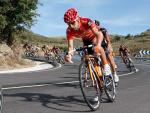 Igor Ant&oacute;n, durante la Vuelta a Espa&ntilde;a. El ciclista vasco se tuvo que retirar de la carrera cuando iba l&iacute;der por una ca&iacute;da.