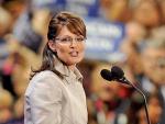 Sarah Palin, durante uno de sus discursos.