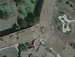 Imagen de la captura realizada por Google Earth sobre el tejado del aeropuerto de Teher&aacute;n.