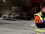 Restos del atentado suicida sucedido en Estocolmo este fin de semana.