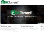 P&aacute;gina web de BitTorrent.