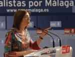 La candidata del PSOE a la Alcald&iacute;a, Mar&iacute;a G&aacute;mez, en un acto