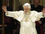 El papa Benedicto XVI durante un acto.
