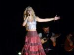 La cantante colombiana Shakira en un concierto gratuito en M&eacute;rida, estado de Yucat&aacute;n (M&eacute;xico).