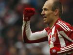 Arjen Robben, extremo del Bayern, celebra uno de sus goles ante el Hoffenheim.