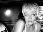 La cantante Rihanna, irreconocible.