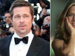 Los actores Brad Pitt y Jennifer Aniston.