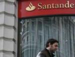 Imagen de una sucursal del Banco Santander.