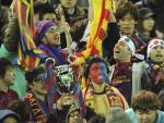 Aficionados del FC Barcelona en Jap&oacute;n.