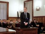 El expresident de la Generalitat Francisco Camps durante el &uacute;ltimo turno de palabra al que tiene derecho como acusado.