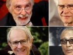 Michael Haneke, David Cronenberg, Ken Loach y Abbas Kiarostami (de izda. a dcha. y de arriba abajo).