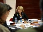 Esperanza Aguirre durante la reuni&oacute;n de este jueves con los miembros de su Gobierno