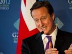 El primer ministro brit&aacute;nico, David Cameron, habla el martes 19 de junio de 2012, durante una rueda de prensa tras su participaci&oacute;n en la Reuni&oacute;n Cumbre de Mandatarios de los pa&iacute;ses miembros del Grupo de los Veinte (G20) en Los Cabos, noroeste de M&eacute;xico.