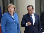 La canciller alemana, Angela Merkel, y el presidente franc&eacute;s, Fran&ccedil;ois Hollande.