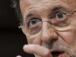 El presidente del Gobierno, Mariano Rajoy, durante su comparecencia el mi&eacute;rcoles en el Congreso.