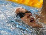 La nadadora espa&ntilde;ola Mireia Belmonte, en la prueba de 400 m estilos en Londres 2012.