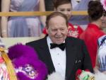 Sheldon Adelson, durante la inauguraci&oacute;n de su complejo del juego en Macao (China).