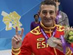 Sebasti&aacute;n 'Chano' Rodr&iacute;guez recibe una medalla de plata en los Juegos Paral&iacute;mpicos de Londres 2012.