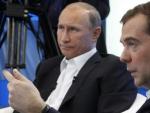 Putin y Medvedev.
