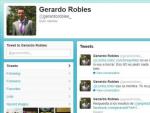 Perfil de Twitter de Gerardo Robles, el asesor de Foro que ha dimitido.