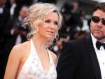 Russel Crowe y Danielle Spencer en el festival de Cannes de 2010.