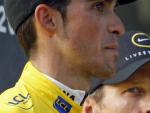 Contador y Armstrong, en el podio de Par&iacute;s en 2009.