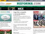 El diario Reforma ha destacado en su portada fotograf&iacute;as de las protestas en Espa&ntilde;a y en media Europa.