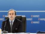 El presidente de la UEFA, Michel Platini, inaugura la &uacute;ltima reuni&oacute;n del a&ntilde;o del Comit&eacute; Ejecutivo de la UEFA celebrada en Lausana, Suiza.