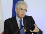 El ex primer ministro Italiano, Mario Monti, en la rueda de prensa de final de a&ntilde;o.