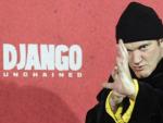 Quentin Tarantino posa durante la presentaci&oacute;n de 'Django desencadenado&quot; en Berl&iacute;n.