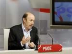 El secretario general del PSOE, Alfredo P&eacute;rez Rubalcaba.