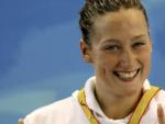 La nadadora espa&ntilde;ola Mireia Belmonte indica que ha conseguido seis medallas de oro, en el podio del campeonato Nacional de Nataci&oacute;n, (modalidad open) que se celebran en las piscinas R&iacute;as do Sur.
