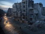 Edificios destruidos por el Ej&eacute;rcito sirio en la ciudad de Alepo.