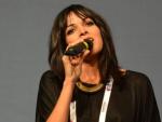 Raquel del Rosario (El Sue&ntilde;o de Morfeo), durante una rueda de prensa previa a Eurovisi&oacute;n.