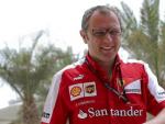 El jefe de Ferrari, Stefano Domenicali, en el G. P. de Bahrein.