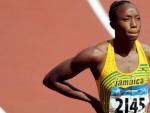 La atleta jamaicana Sherone Simpson, durante los Juegos Ol&iacute;mpicos de Pek&iacute;n de 2008.