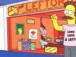 La tienda para zurdos Leftorium, de Ned Flanders, en la serie 'Los Simpson'.