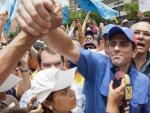 El l&iacute;der de la oposici&oacute;n de Venezuela, Henrique Capriles.