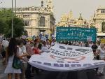 Manifestaci&oacute;n por las calles del centro de Madrid en protesta por la privatizaci&oacute;n de la Sanidad Publica.