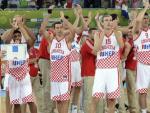La selecci&oacute;n de baloncesto de Croacia celebra el pase a semifinales del Eurobasket.