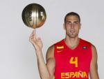 Pablo Aguilar, jugador de la selecci&oacute;n espa&ntilde;ola en el Eurobasket de Eslovenia.