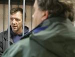 El activista de Greenpeace Internacional, el brit&aacute;nico Phillip Ball, detenido en una Corte del Distrito de Leninsky.